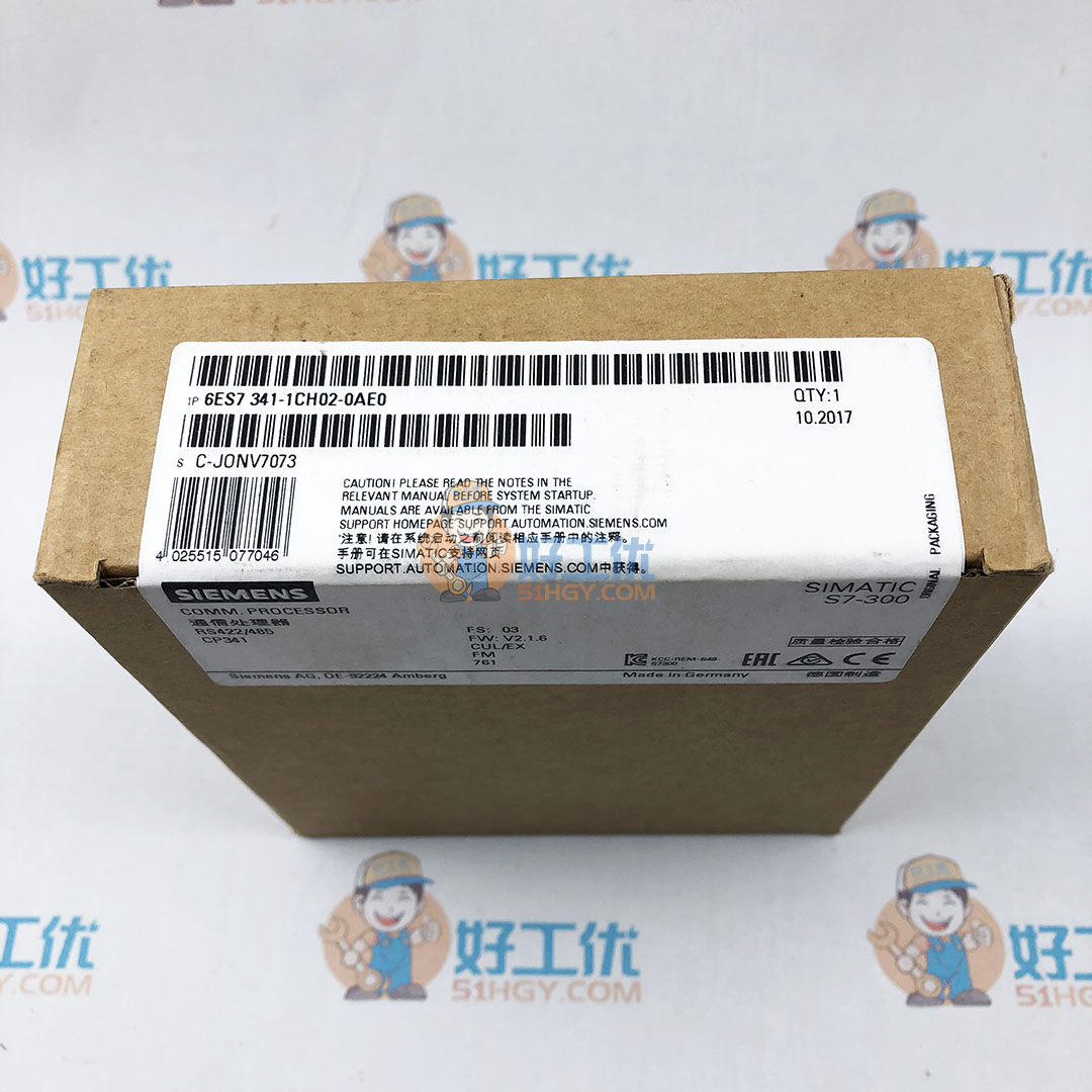 西门子6ES7341-1CH02-0AE0通讯模块